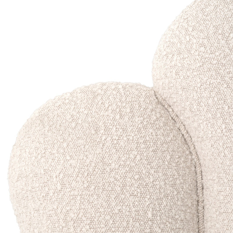 bed hoofdbord eichholtz trapezium bouclé cream