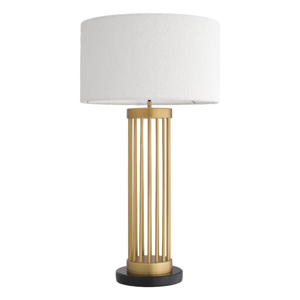 table lamp tafellamp eichholtz condo goud boucle