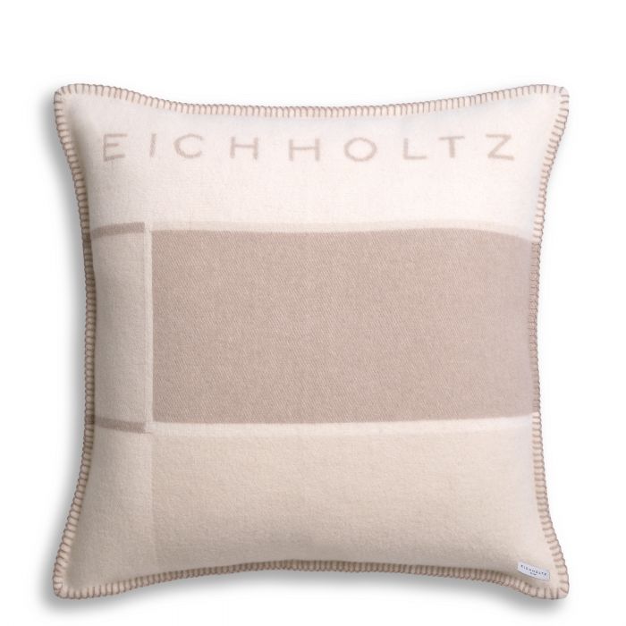 cushion sierkussen cashmere wol eichholtz logo thana s sand greige off white