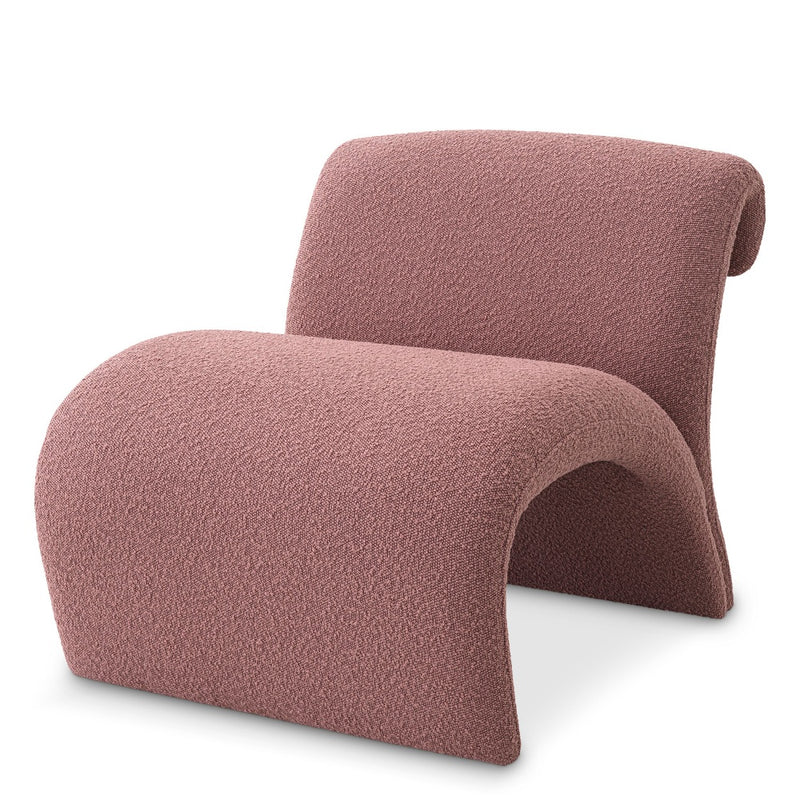 Chair Eichholtz Vignola Bouclé rose