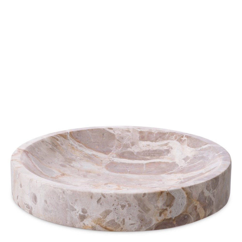 Bowl Eichholtz Moca Brown marble