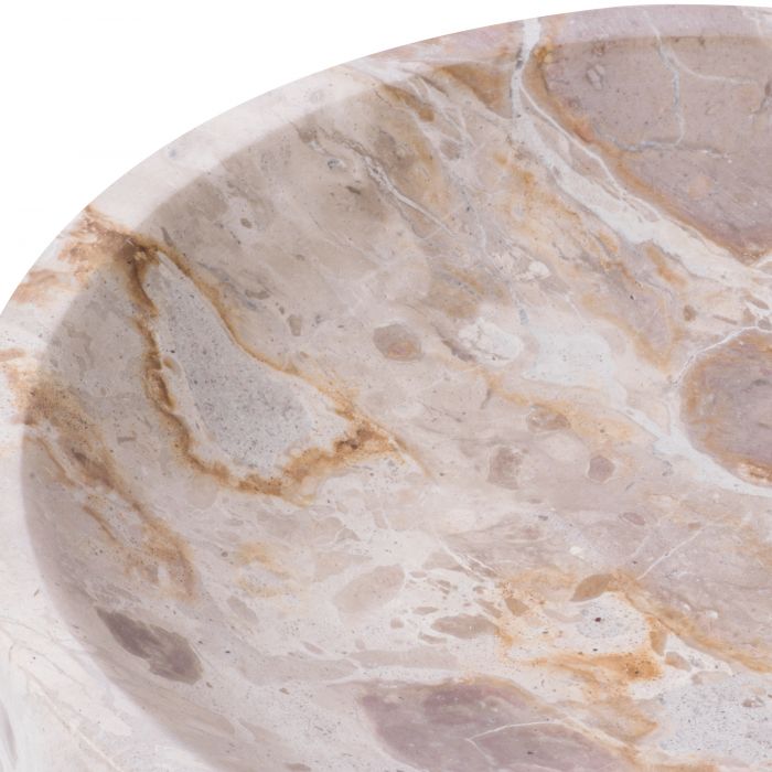Bowl Eichholtz Moca Brown marble