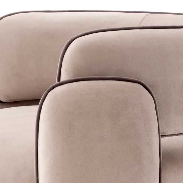 chair eichholtz chaplin savona greige velvet & grey velvet macaron in parijs