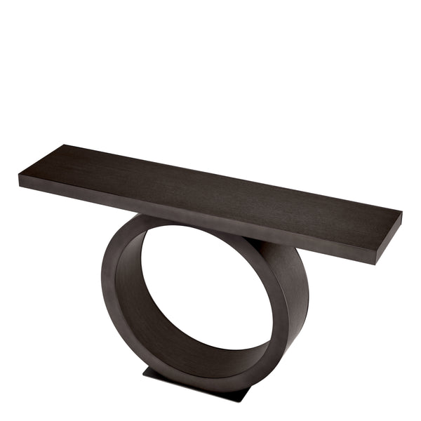 console table wandtafel eichholtz odis mocha oak