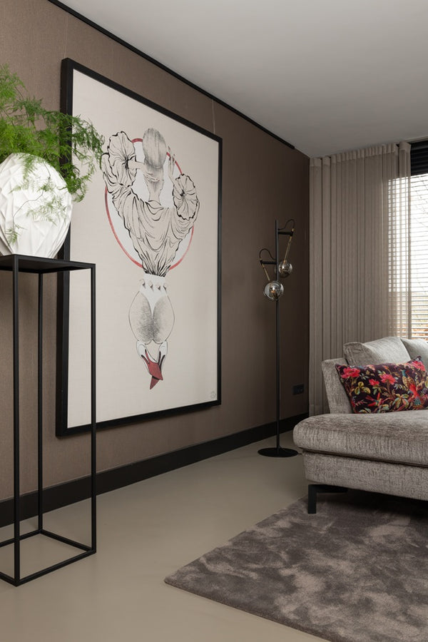 Woven Wall Art Mirror Red Bottoms