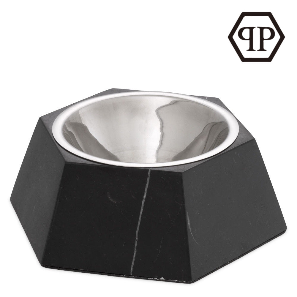 Dog food bowl Philipp Plein Nice black marble L
