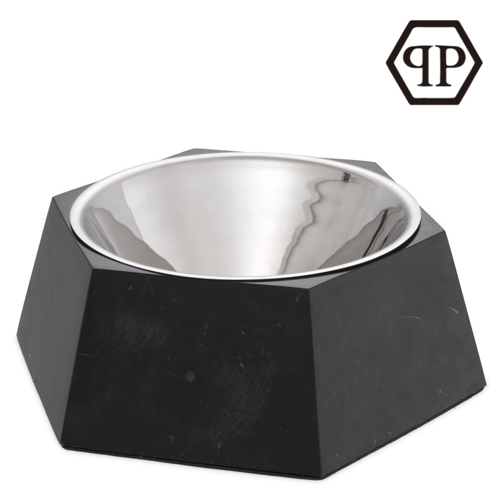 Dog food bowl Philipp Plein Nice black marble XL