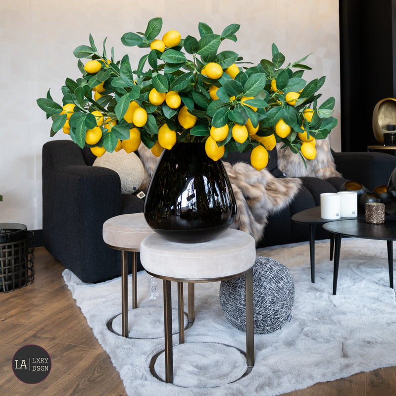 Zijde bloem tak Lemon