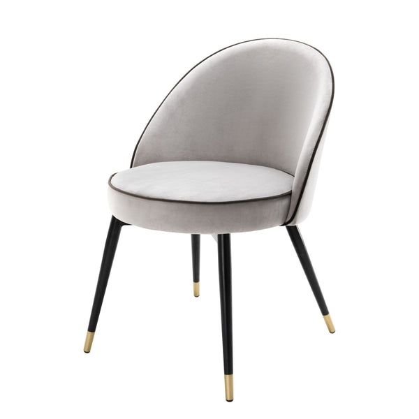 Dining chair Eichholtz cooper set of 2 light grey