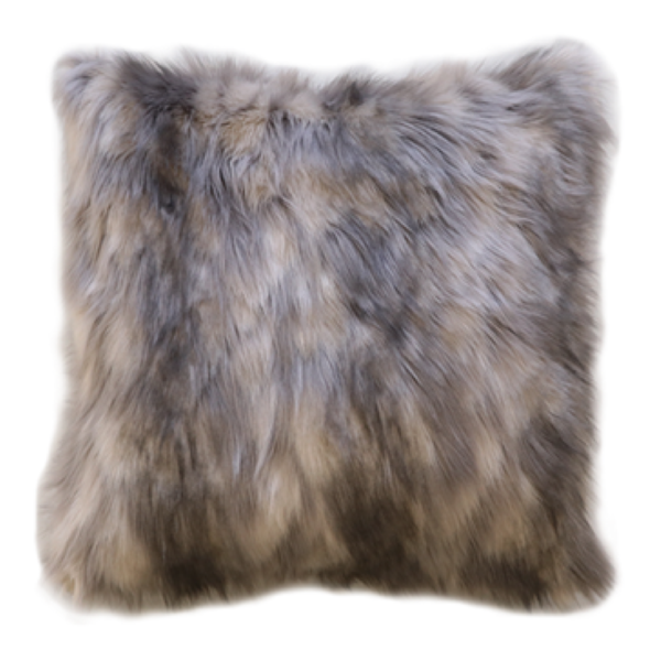 Decorative pillow Heirloom faux fur Mountain Hare