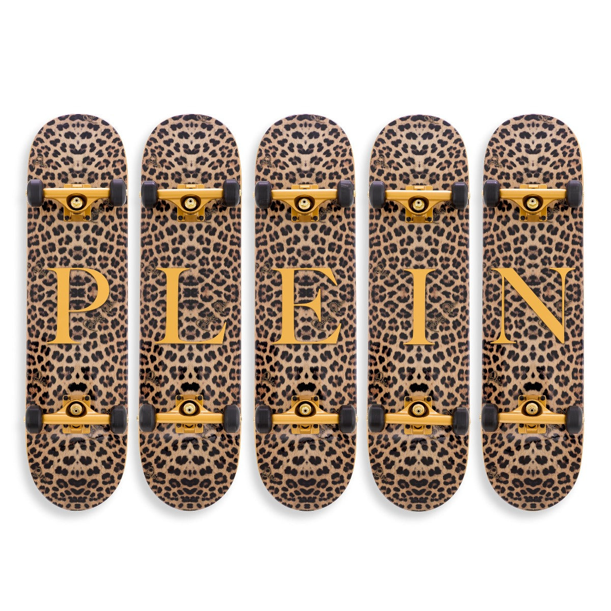 philipp plein skateboard leopard plein tropische print luxe uniek