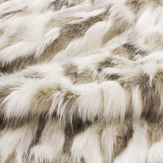 Decorative pillow Heirloom faux fur snowshoe hare