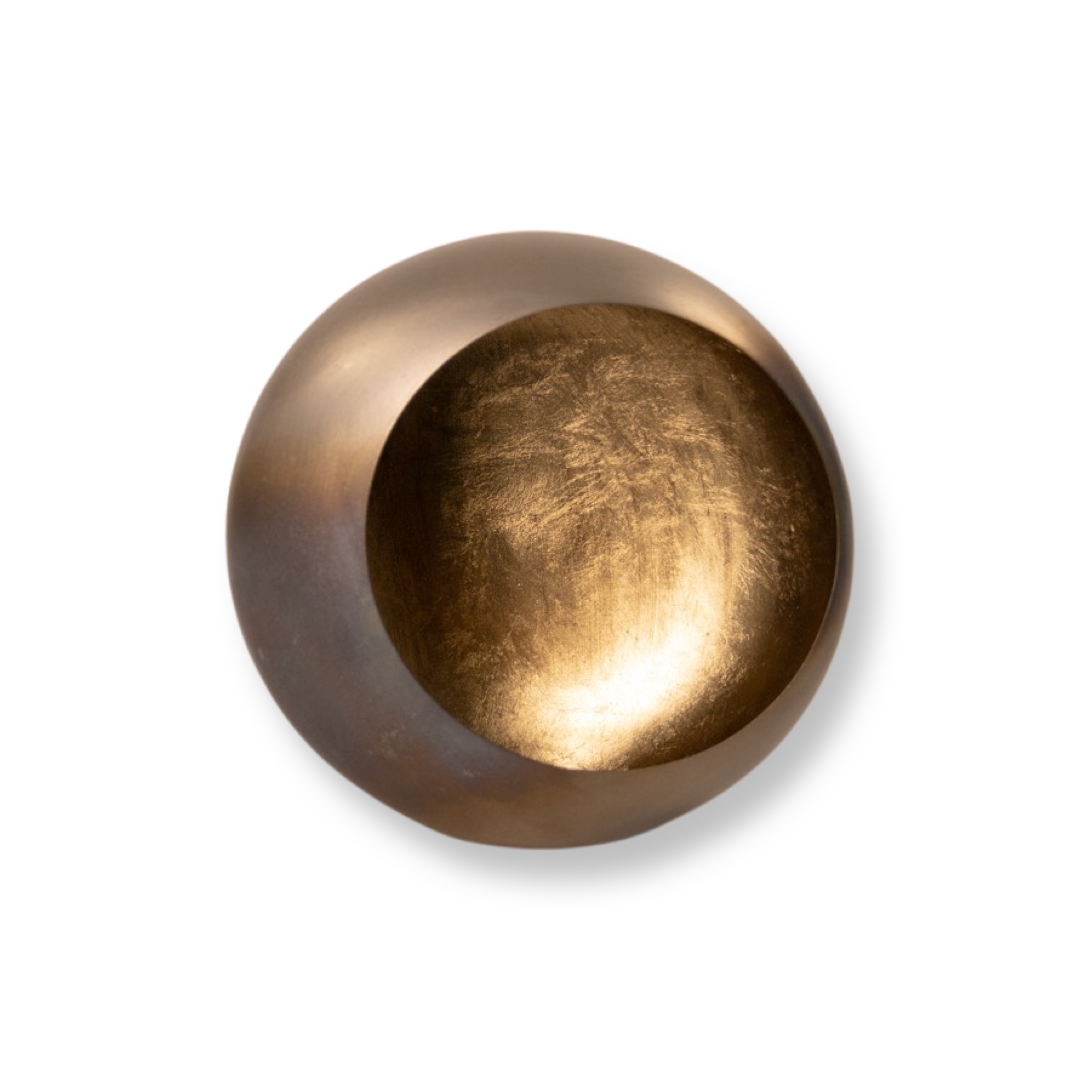 Lantern Circle Egg burned brass / gold S