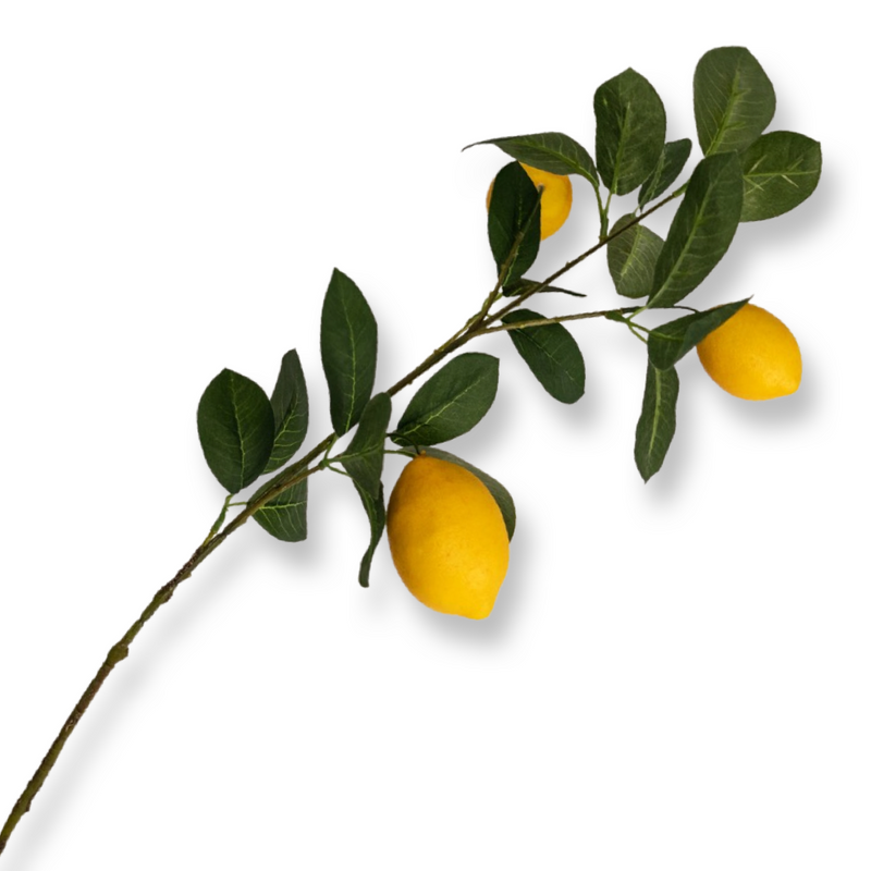 Zijde bloem tak Lemon