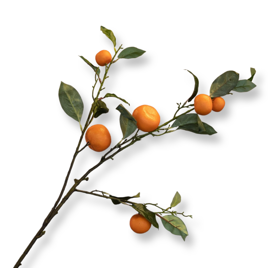 Seidenblumenzweig Orangen