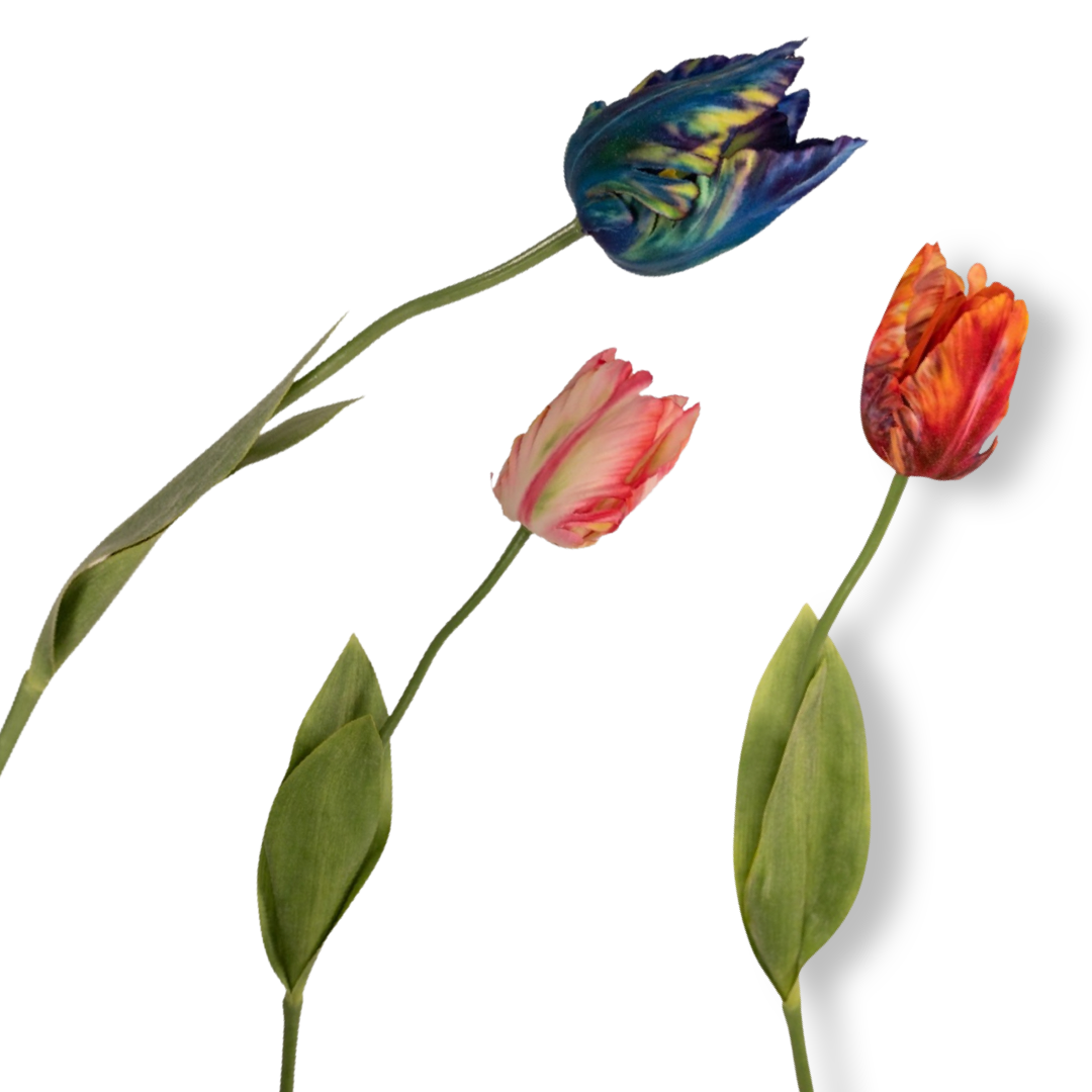 Silk flower branch Tulip