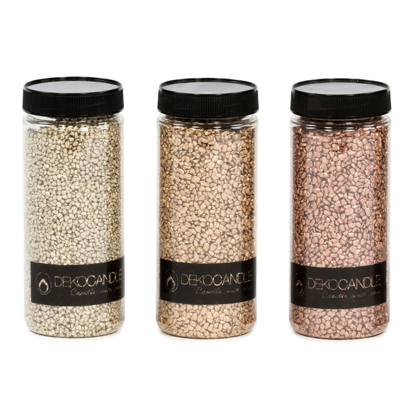 Deco stones glitter gravel copper