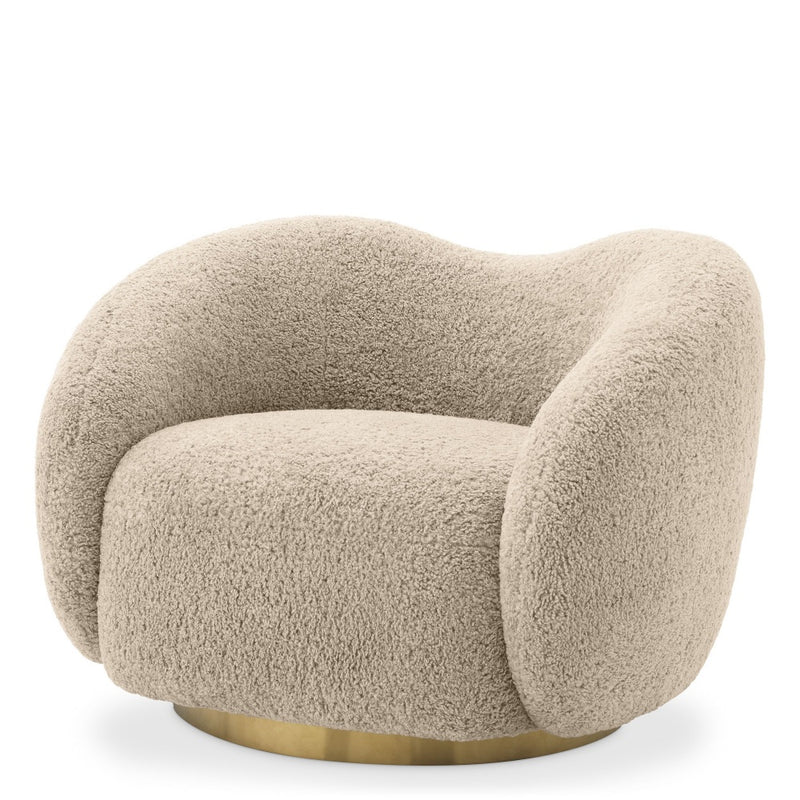 Swivel chair Eichholtz Diego Canberra sand