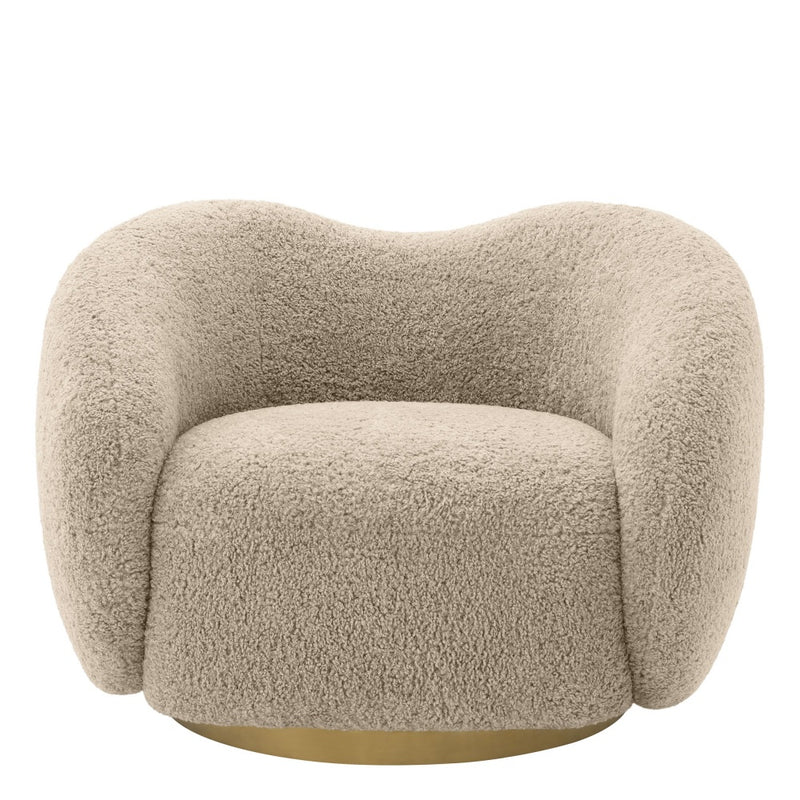 Swivel chair Eichholtz Diego Canberra sand