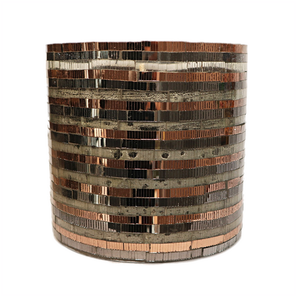Outdoor Candle Mosaic Copper L