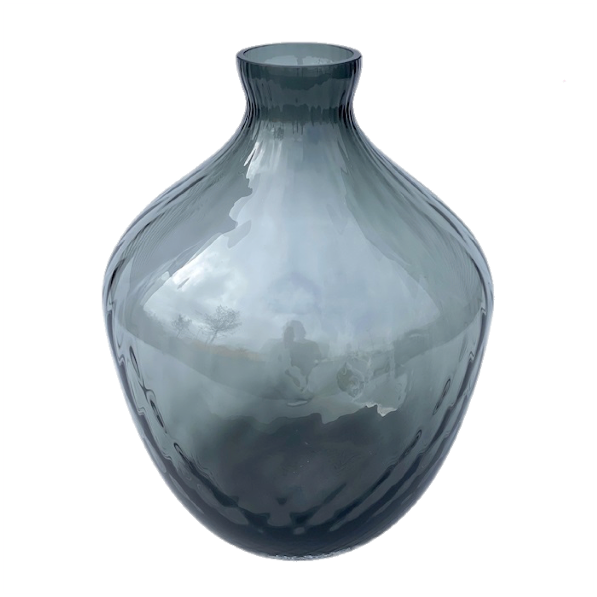 Vase Drip Gray