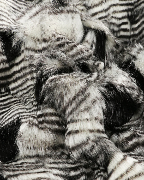 Sierkussen Heirloom faux fur Silver Pheasant